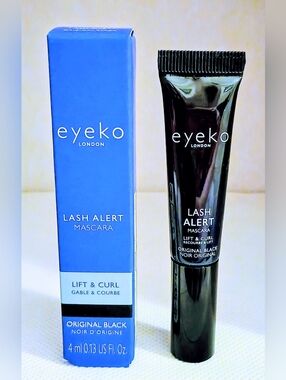 Eyeko London Lash Alert Mascara Mini 4ml Lift & Curl Original Black NEW
